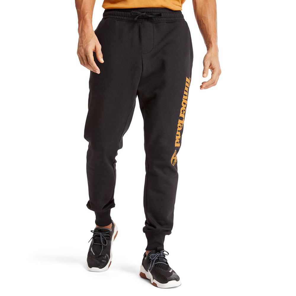 Pantaloni Timberland Barbati Negrii - Jogger Sweat - Romania - NWCAFX713